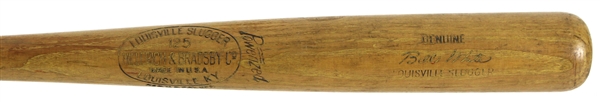 1959-60 Bill White St. Louis Cardinals H&B Louisville Slugger Professional Model Game Used Bat (MEARS LOA)