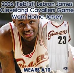 2006 (February 1st) Lebron James Cleveland Cavaliers Game Worn Home Jersey W/ Provenance (MEARS A10) “The Triple Double Akron Lebron”