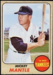 1968 Mickey Mantle New York Yankees Topps #280 Baseball Trading Card