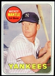 1969 Mickey Mantle New York Yankees Topps #500 Baseball Trading Card