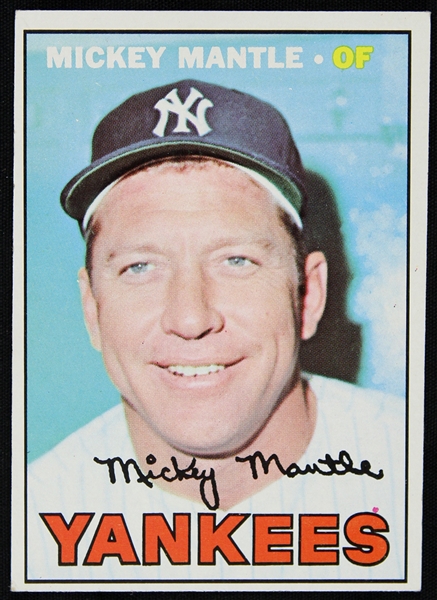 1967 Mickey Mantle New York Yankees Topps #150 Baseball Trading Card