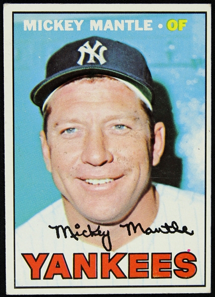 1967 Mickey Mantle New York Yankees Topps #150 Baseball Trading Card