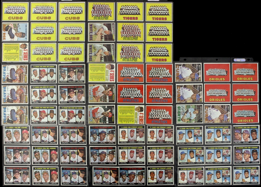 1967 Topps Baseball Trading Cards - Lot of 142 Cards