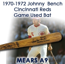 1970-1972 Johnny Bench 2x MVP era Cincinnati Reds H&B Louisville Slugger Game Used Bat W/ Stenciled 5 (MEARS A9) “Birth of the Big Red Machine”