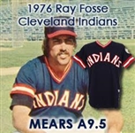 1976 Ray Fosse Cleveland Indians Game Worn Home Jersey W/”Cleveland Sports Spirit of 76” Patch (MEARS A9.5) 