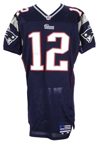 2000 Tom Brady New England Patriots Home Jersey (MEARS LOA) Rookie Season