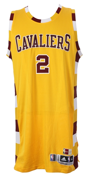 2015-16 Kyrie Irving Cleveland Cavaliers HWC Nights Throwback Jersey (MEARS LOA)