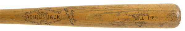 1951-57 Gus Bell Pirates/Reds Adirondack Professional Model Game Used Bat (MEARS LOA)
