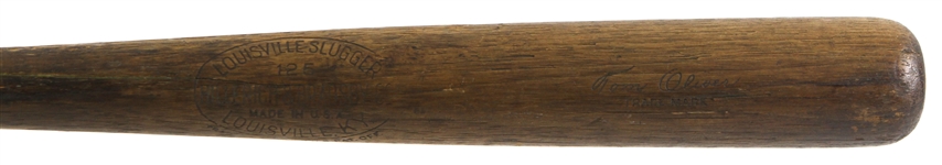 1930-31 Tom Oliver Boston Red Sox H&B Louisville Slugger Professional Model Game Used Bat (MEARS LOA & PSA/DNA)