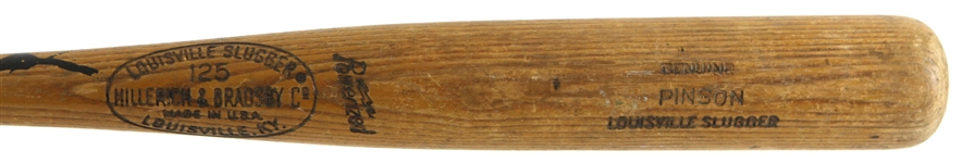 1969-72 Vada Pinson Cardinals/Indians/Angels H&B Louisville Slugger Professional Model Game Used Bat (MEARS LOA)