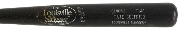 1991-98 Tate Seefried Minor Leagues Louisville Slugger Professional Model Game Used Bat (MEARS LOA)