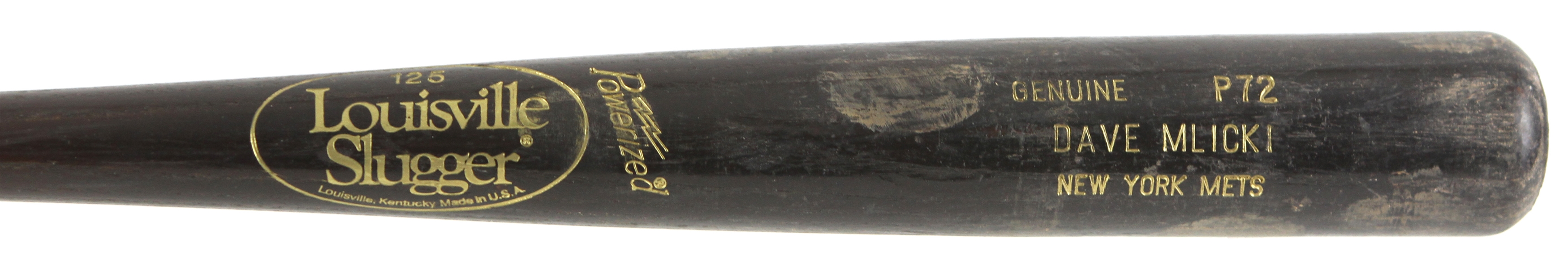 1995-97 Dave Mlicki New York Mets Louisville Slugger Professional Model Game Used Bat (MEARS LOA)