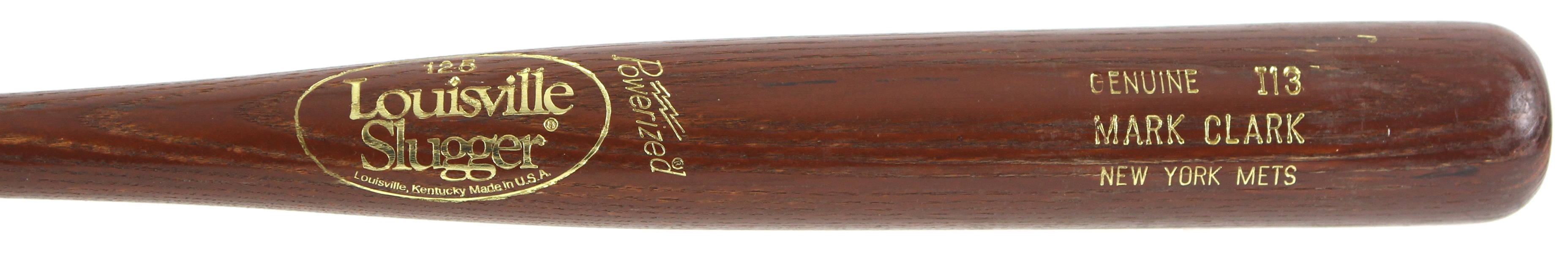 1996-97 Mark Clark New York Mets Louisville Slugger Professional Model Game Used Bat (MEARS LOA)