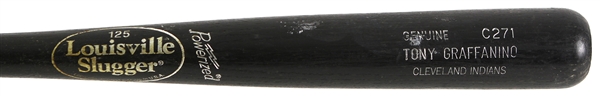 2009 Tony Graffanino Cleveland Indians Louisville Slugger Professional Model Game Used Bat (MEARS LOA)
