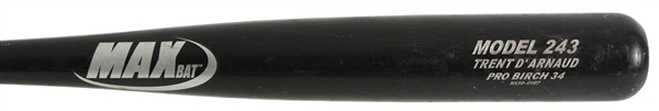 2002-15 Trent DArnaud MaxBat Professional Model Game Used Bat (MEARS LOA)