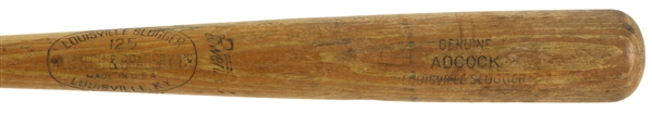1953 Joe Adcock Milwaukee Braves H&B Louisville Slugger Game Used Bat (MEARS A7)