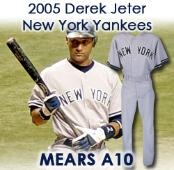 2005 Derek Jeter New York Yankees Game Worn Road Uniform (MEARS A10) “Sourced Directly From the Oakland A’s Organization”