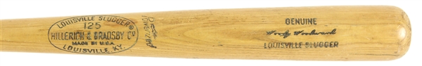 1968 Woody Woodward Cincinnati Reds H&B Louisville Slugger Professional Model Game Used Bat (MEARS LOA) 