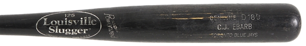 2006-09 CJ Ebarb Minor League Louisville Slugger Professional Model Game Used Bat (MEARS LOA)