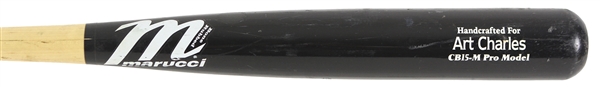 2011 Art Charles Minor League Marucci Professional Model Game Used Bat (MEARS LOA)
