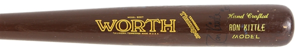 1986-88 Ron Kittle Yankees/Indians Signed Worth Professional Model Game Used Bat (MEARS LOA/JSA)