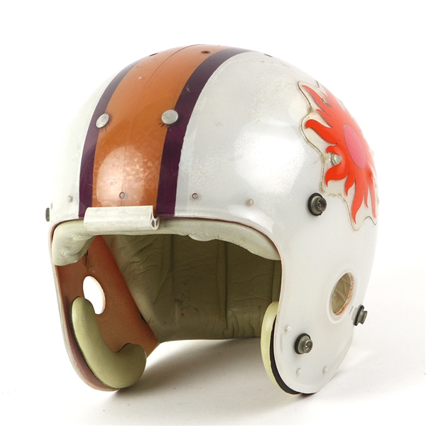 1974-75 Greg Herd Southern California Sun WFL Game Worn Football Helmet (MEARS LOA)