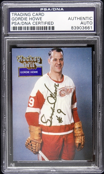 1994 Gordie Howe Detroit Red Wings Signed Hockey Wit Card (PSA/DNA Slabbed)