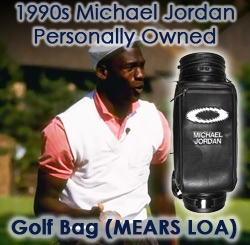 1990s to Present Michael Jordan Chicago Bulls Personally Owned & Used Custom Golf Bag (MEARS LOA)