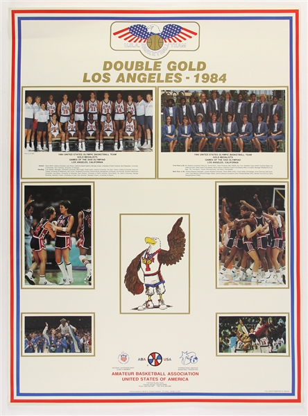 1984-85 Michael Jordan US Olympic Team & Chicago Bulls Posters - Lot of 2