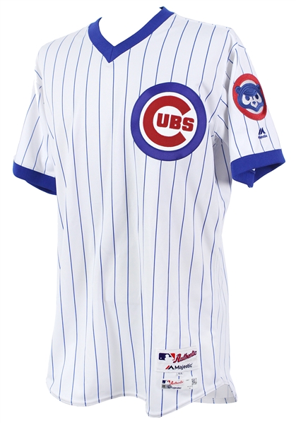 2016 (July 20) Joe Maddon Chicago Cubs Game Worn 1988 Throwback Home Uniform (MEARS A10/MLB Hologram) World Series Season