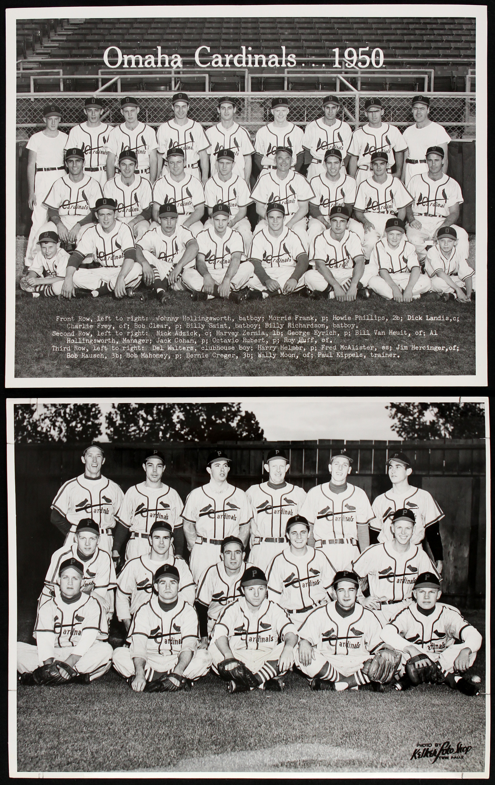 Lot Detail - 1949-50 St. Louis Cardinals Minor League Affiliates 8&quot; x 10&quot; Team Photos - Lot of 2