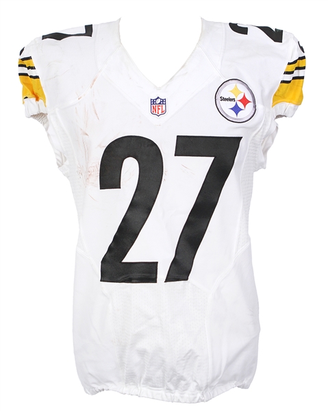 2014 (November 9) LeGarrette Blount Pittsburgh Steelers Game Worn Road Jersey (MEARS LOA & PSA/DNA)