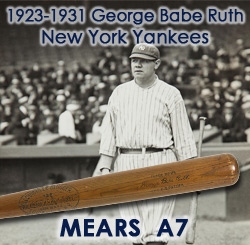 1923-31 Babe Ruth New York Yankees H&B Louisville Slugger Professonal Model Bat (MEARS A7)
