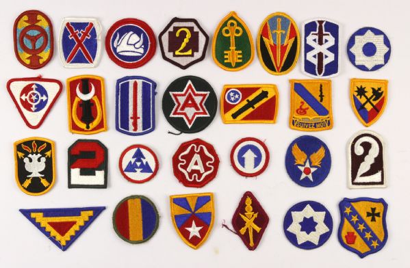 Assorted Periods US Patch Lot of 100 US Army Dress Patches 