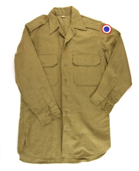 1939-1945 United States Army Enlisted Wool Shirt Repo Depot 