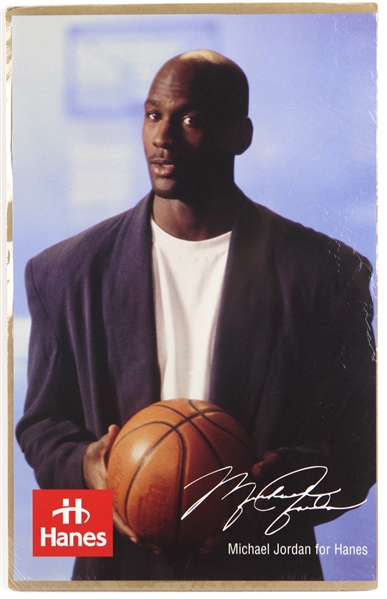1990s Michael Jordan Chicago Bulls 11" x 17" Hanes Advertisement