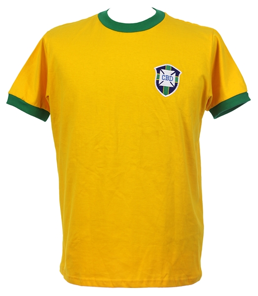 1970s Pele Brazil Soccer Team Signed Jerseys - Lot of 3 (PSA/DNA)