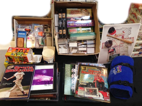 1980s to Present Large Assortment of Football & Baseball Memorabilia (190+ Pieces)