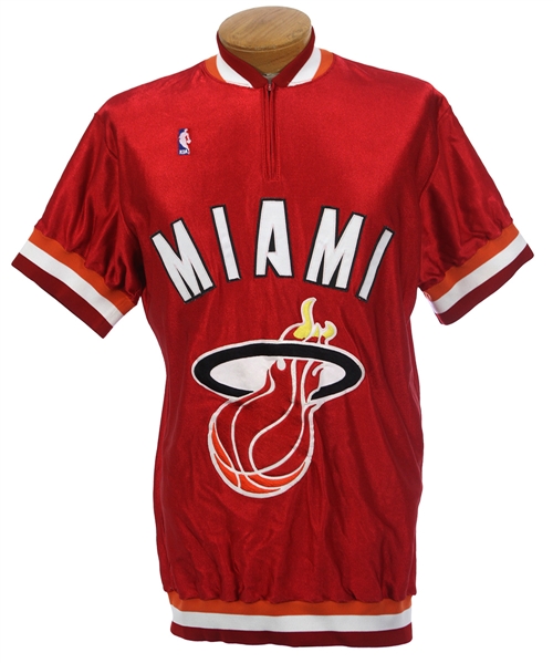 1990 Milt Wagner Miami Heat Game Worn Shooting Shirt (MEARS LOA)