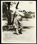 1920s Bobby Jones Golf Legend Signed 8x10 B&W Photo (JSA)