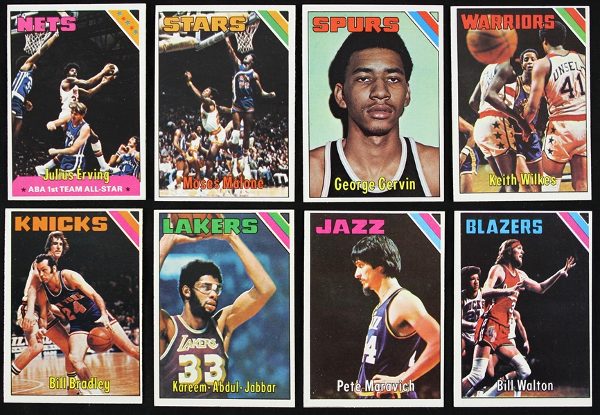 1975-76 Topps Basketball Trading Cards Complete Set (330/330)