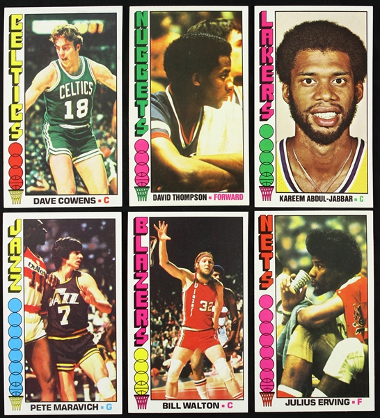 1976-77 Topps Basketball Trading Cards Complete Set (144/144)