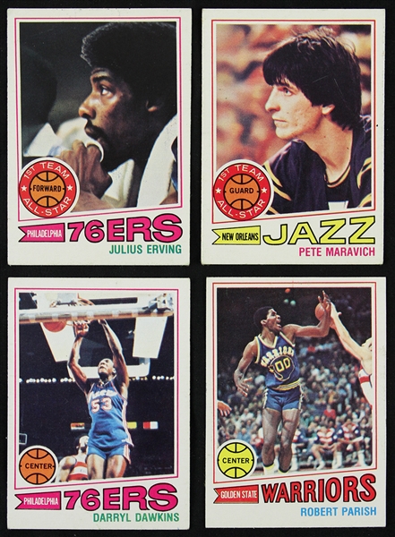 1977-78 Topps Basketball Trading Cards Complete Set (132/132)