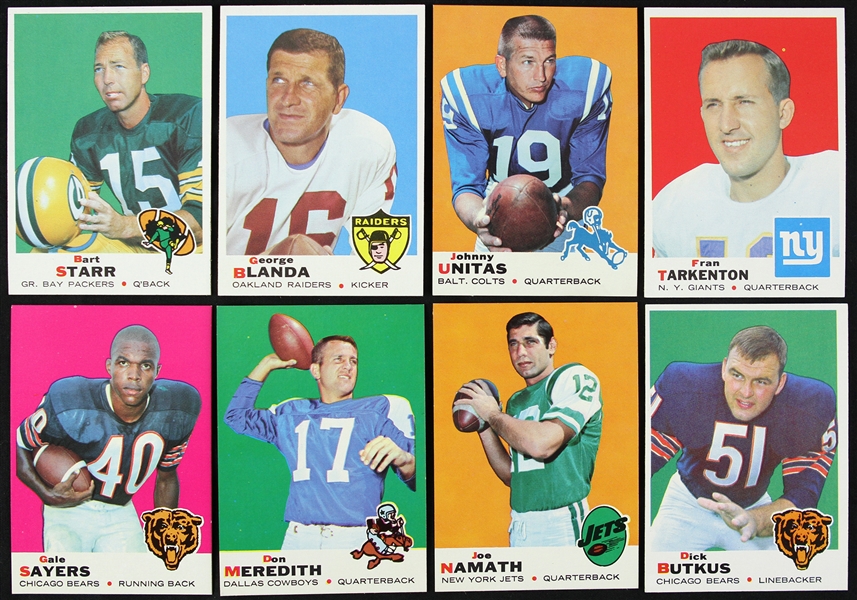 1969 Topps Football Trading Cards Complete Set (263/263)
