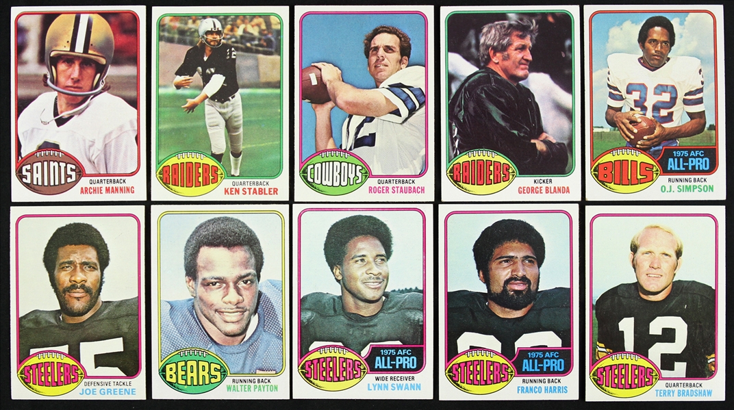 1976 Topps Football Trading Cards Complete Set (528/528)