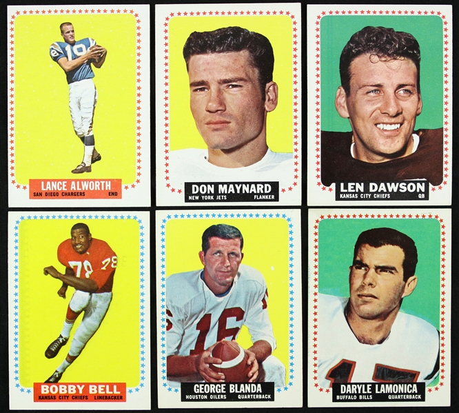 1964 Topps Football Trading Cards Complete Set (176/176)