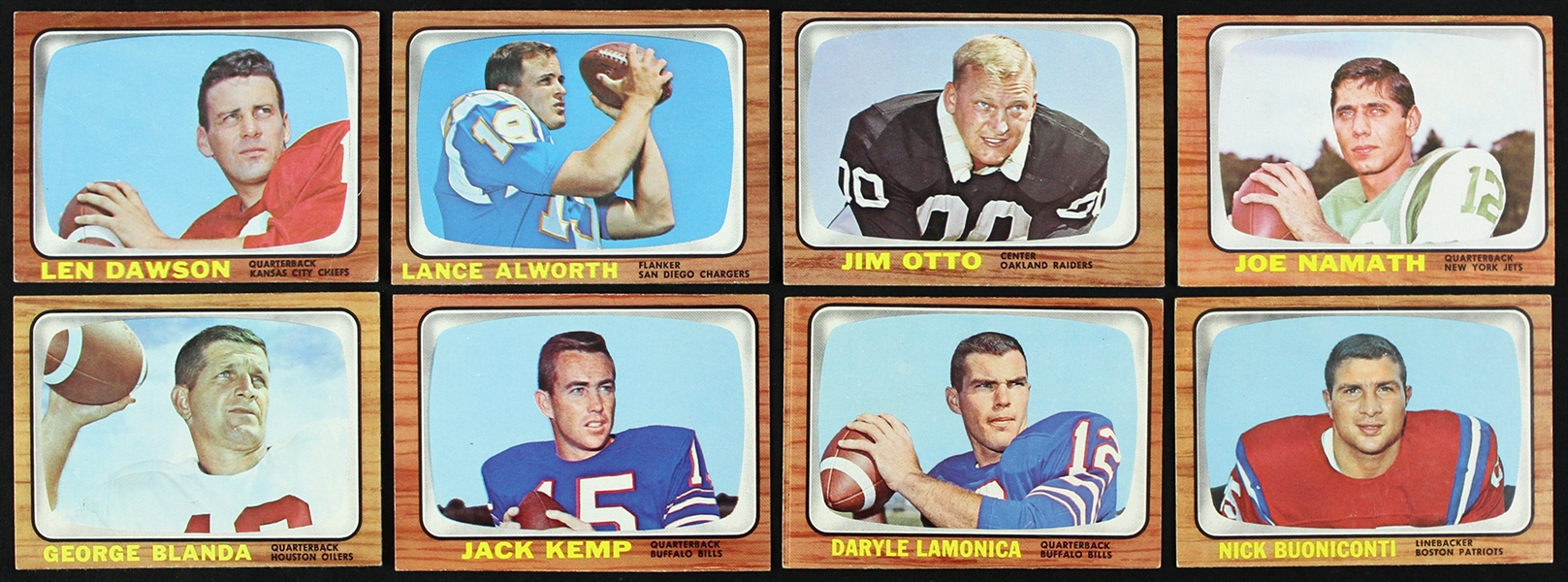 1966 Topps Football Trading Cards Complete Set (132/132)
