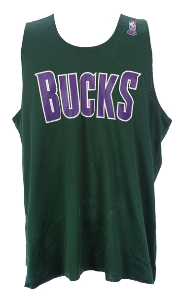1990s Milwaukee Bucks Reversible Practice Jerseys - Lot of 2 (MEARS LOA)