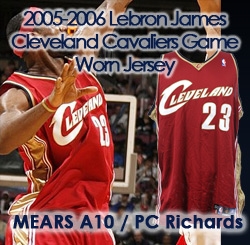 2005-06 LeBron James Cleveland Cavalier Game Worn Road Jersey (MEARS A10) "Provenance from PC Richard & Sons Electronic Company"