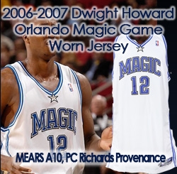 2006-07 Dwight Howard Orlando Magic Game Worn Home Jersey (MEARS A10) "Provenance from PC Richjard & Sons Electronic Company"